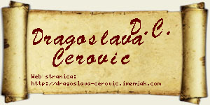 Dragoslava Cerović vizit kartica